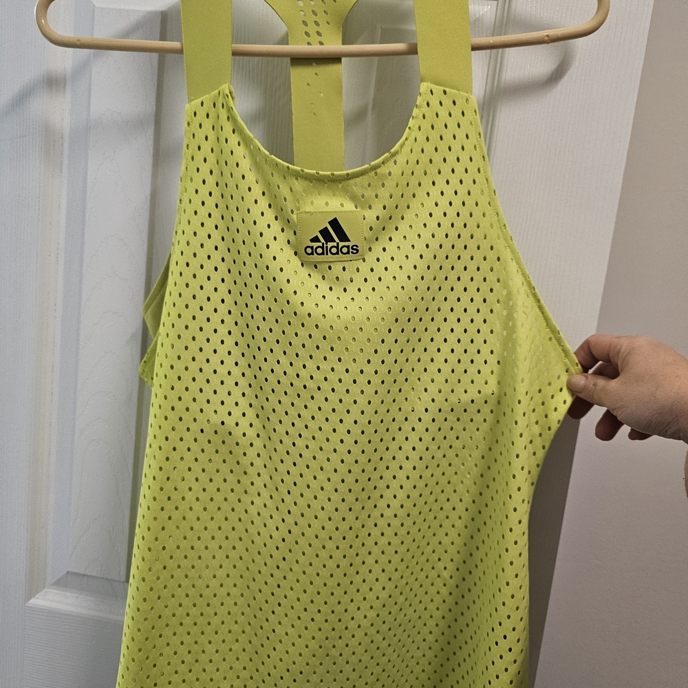 adidas Neon Yellow Tank Top